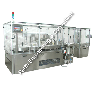 Servo Base Plc Control Vial Filling With Pick and Place type Stoppering Machine